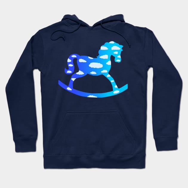 Rocking Horse Cloud Dream Hoodie by Art by Deborah Camp